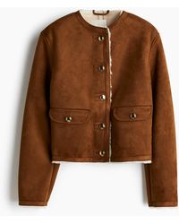 H&M - Jack Met Teddy Voering - Lyst