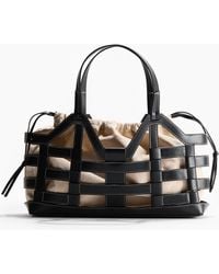 H&M - Große Tote Bag mit Kordelzugdetails - Lyst