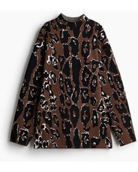 H&M - Jacquard-Pullover mit Turtleneck - Lyst