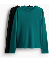 H&M - Lot De 2 T-Shirts De Sport Drymove - Lyst