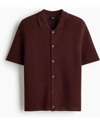 H&M - Ajourgebreid Overhemd - Lyst