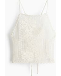 H&M - Open-back Strandtop Met Gehaakte Look - Lyst