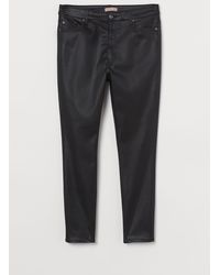 H&M + Skinny High Jeans - Schwarz