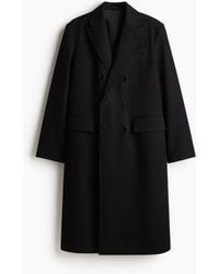 H&M - Zweireihiger Twillmantel in Relaxed Fit - Lyst