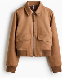 H&M - Bomber Avec Col - Lyst