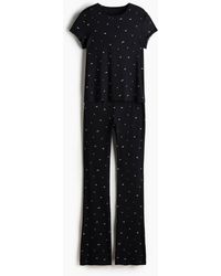 H&M - Geribde Pyjama Van Modal - Lyst