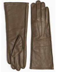 H&M - Lange Lederhandschuhe - Lyst