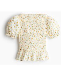 H&M - Gesmokte Bluse - Lyst