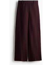H&M - Pantalon Large En Lin Mélangé - Lyst