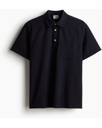 H&M - Poloshirt mit Waffelstruktur in Regular Fit - Lyst