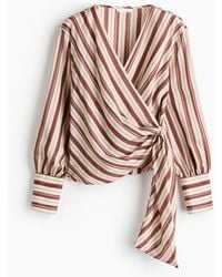 H&M - Wickelbluse - Lyst