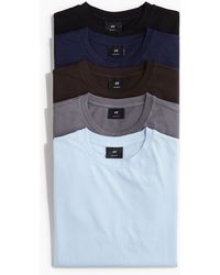 H&M - 5er-Pack T-Shirts in Regular Fit - Lyst