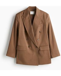 H&M - Blazer oversize en twill - Lyst