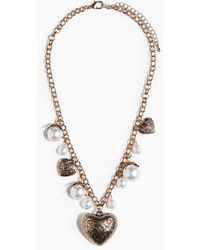 H&M - Collier Chaîne Avec Pendentifs Caurs - Lyst