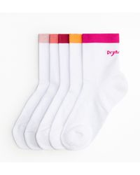 H&M - Lot de 5 paires de chaussettes de sport DryMoveTM - Lyst