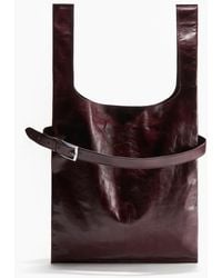 H&M - Grosse Tote Bag aus Leder - Lyst