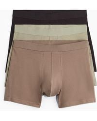 H&M - 3er-Pack Halblange Trunks mit Lycra® - Lyst