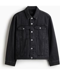 H&M - Veste Trucker En Denim - Lyst