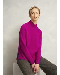 Hobbs - Lorraine Wool Blend Turtle Neck Knitted Jumper - Lyst
