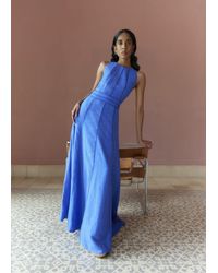 Hobbs - Harewood Linen Blend Maxi Dress - Lyst