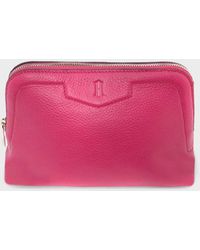 Hobbs - Margot Leather Small Make-up Bag - Lyst
