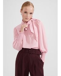 Hobbs - Thea Silk Blouse - Lyst
