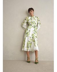 Hobbs - Pia Silk Floral Dress - Lyst