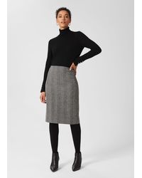 Hobbs - Daphne Wool Skirt - Lyst