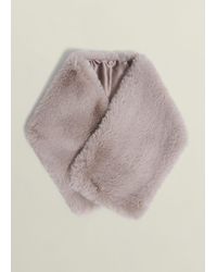 Hobbs - Christie Faux Fur Scarf - Lyst