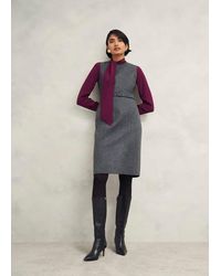 Hobbs - Elsie Wool Blend Dress - Lyst