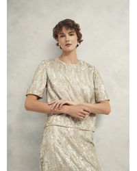 Hobbs - Marlowe Sequin Top - Lyst