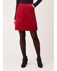 Hobbs Hannah Corduroy Skirt - Red