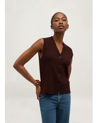 Hobbs - Fran Ribbed Knitted Vest - Lyst