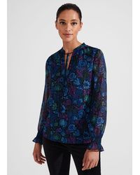 Hobbs - Aisha Lurex Blouse - Lyst