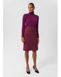 Hobbs - Daphne Wool Skirt - Lyst