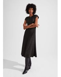 Hobbs - Reena Sparkle Ribbed Knitted Dress - Lyst