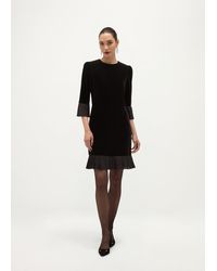 Hobbs - Ashley Velvet Mini Dress - Lyst