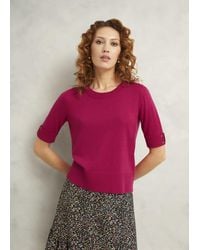 Hobbs - Leanne Knitted Top With Wool - Lyst