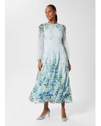 Hobbs Victoria Rose Silk Dress in Pink Lyst UK