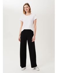 Hobbs - Pippa Jersey Wide Leg Trousers - Lyst