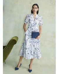 Hobbs - Annabella Trim Detailed Dress - Lyst