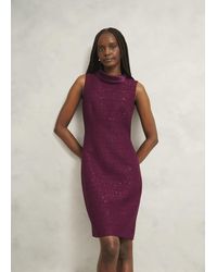 Hobbs - Prisha Sequin Tweed Dress - Lyst