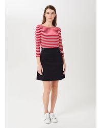 Hobbs - Jordan Cotton Blend A Line Skirt - Lyst
