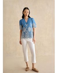Hobbs - Giselle Capri Trousers - Lyst