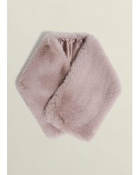 Hobbs - Christie Faux Fur Scarf - Lyst