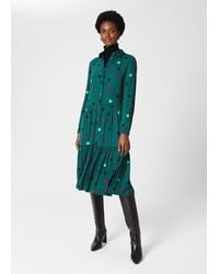 Hobbs - Nory Midi Dress - Lyst