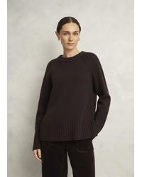 Hobbs - Mali Crew Neck Wool Jumper With Cashmere - Lyst