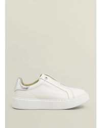 Hobbs - Greta Slip-On Leather Trainers - Lyst
