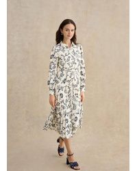 Hobbs - Ashleen Pleated Dress - Lyst