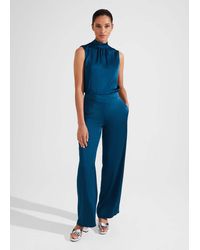 Hobbs - Judith Satin Trousers - Lyst